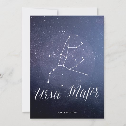 Numéro de table céleste de la constellation Ursa M (Dos)