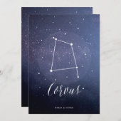 Numéro de table céleste de l'étoile de constellati (Devant / Derrière)