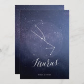 Numéro de table céleste de l'étoile de la constell (Devant / Derrière)