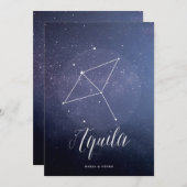 Numéro de table céleste de l'étoile de la constell (Devant / Derrière)