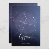 Numéro de table céleste de l'étoile de la constell (Devant / Derrière)