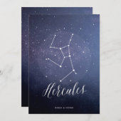 Numéro de table céleste de l'étoile de la constell (Devant / Derrière)