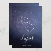 Numéro de table céleste de l'étoile de la constell (Devant / Derrière)