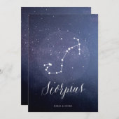 Numéro de table céleste de l'étoile de la constell (Devant / Derrière)