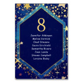 Numéro De Table Céleste étoile nuit bleu mariage (Par défaut)