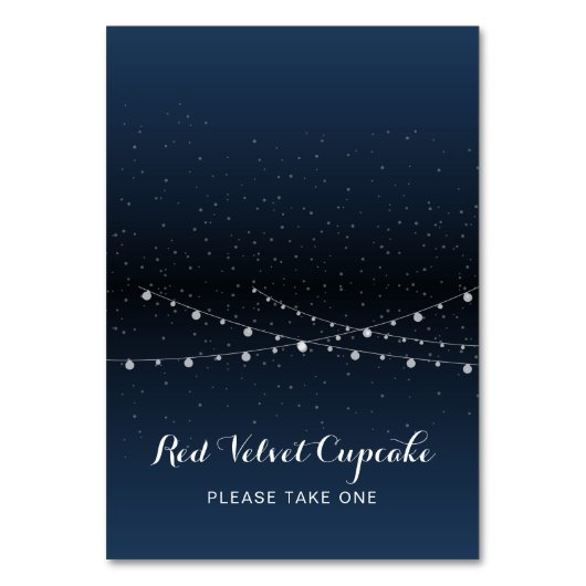 Numéro De Table Céleste Marine Bleu étoiles Mariage de nuit Étique (Par défaut)