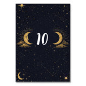 Numéro De Table Celestial Starry Night Gold Moon Table Number (Par défaut)