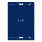 Numéro De Table Celestial sun moon cosmic ethereal wedding  (Dos)