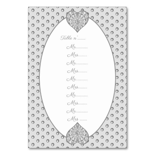 Numéro De Table Céramique gris dentelle (Par défaut)