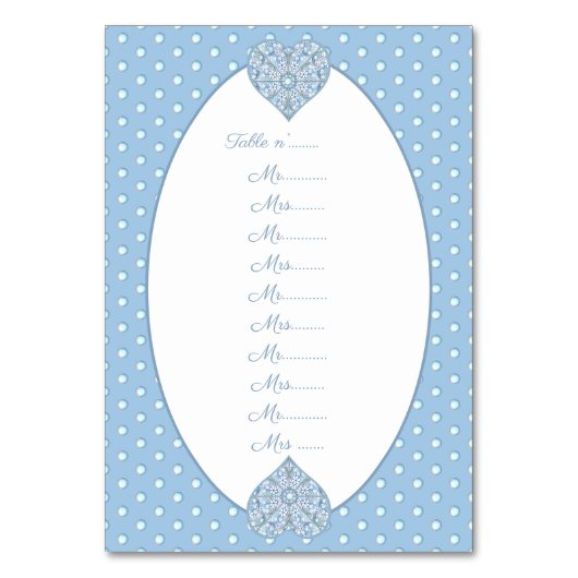 Numéro De Table Céramique Lace Bleu clair (Par défaut)