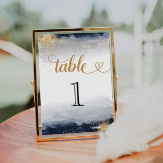 Numéro De Table Cérémonie des Mariages de la Marine et de l'Or Num
