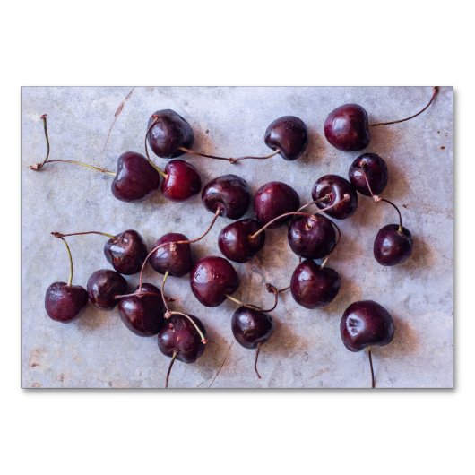 Numéro De Table Cerises (Devant)