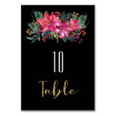 Numéro De Table C'Est La Saison D'Être Marié hiver Noël rose (Dos)