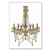 Numéro De Table Chandelier en or (Par défaut)