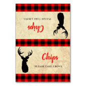 Numéro De Table Chasse Rustique Buffet Étiquette de nourriture Num (Par défaut)