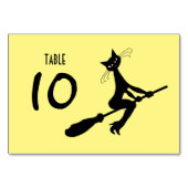 Numéro De Table Chat Sur Broomstick (Dos)