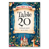 Numéro De Table Château forestier enchanté Fairytale Mariage (Par défaut)