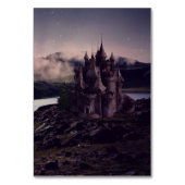 Numéro De Table Château gothique romantique foncé (Dos)