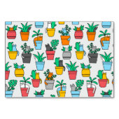 Numéro De Table Chats dans les pots à fleurs (Devant)