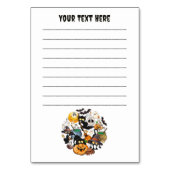 Numéro De Table Chats drôles de Halloween Fête (Dos)