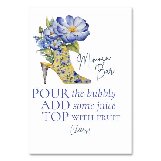 Numéro De Table Chaussure à talon élevé Chinoiserie Barre Mimosa P (Par défaut)