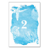 Numéro De Table Chaussures sur Mariage aquarelle Numéro de tableau (Dos)