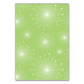 Numéro De Table Chaux Vert Blanc Sunbursts Starburst Tableau Numér (Dos)