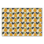 Numéro De Table Cheerful Yellow Pear Illustration Border (Dos)