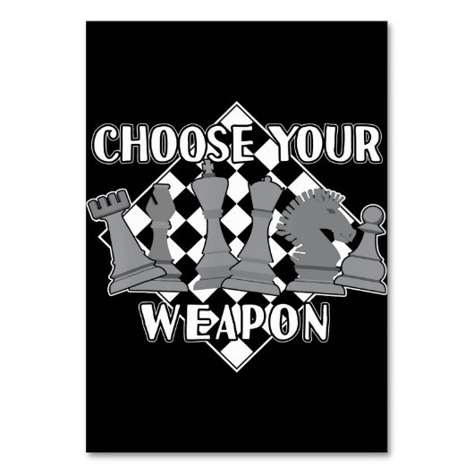 Numéro De Table Chess Piece Game Strategy Venin A Chess Player (Par défaut)