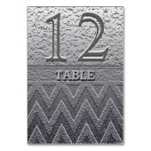 Numéro de table | Chevron d'argent moderne (Par défaut)