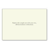 Numéro De Table Chic Damask & Strike Wishing well Insert Card (Dos)