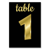 Numéro De Table Chic Métallo Or Noir Table Numéro1 (Par défaut)