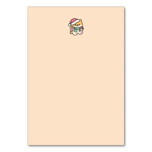 Numéro De Table Chien de Noël mignon - Yappy Howlidays (Dos)