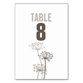 Numéro De Table Chiffres de la table de mariage de fleurs graphiqu (Par défaut)