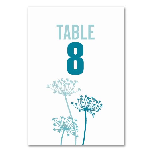 Numéro De Table Chiffres de la table de mariage de fleurs graphiqu (Par défaut)