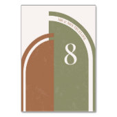 Numéro De Table Chiffres de table d'arc Mariage Boho (Par défaut)