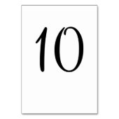 Numéro De Table Chiffres de table de Mariage Chevron blanc clair (Dos)