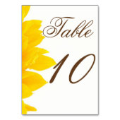 Numéro De Table Chiffres de table de tournesol rustique (Par défaut)