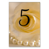 Numéro De Table Chiffres de table des Mariages de la Rose blanche  (Dos)