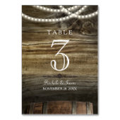 Numéro De Table Chiffres de table Rustic Winery Mariage (Dos)