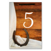 Numéro De Table Chiffres de tableau du fer à cheval et du satin du (Par défaut)