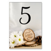 Numéro De Table Chiffres Rustiques Blancs Mariage Woodland Numéro  (Par défaut)