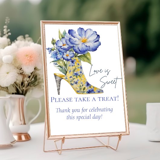 Numéro De Table Chinoiserie High-Heel Chaussure L'amour est doux s