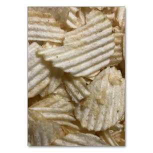 Numéro De Table Chips de pommes de terre