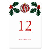 Numéro De Table Christmas Party Table number (Dos)