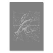 Numéro De Table Chrome comme Cancer Zodiac Connexion Hevelius (Dos)