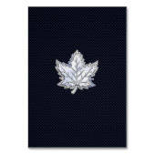 Numéro De Table Chrome comme feuille d'érable sur l'impression de  (Par défaut)