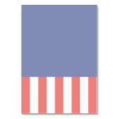 Numéro De Table Chrome étoile en argent sur les couleurs patriotiq (Dos)