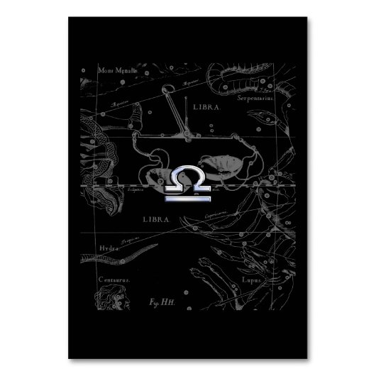 Numéro De Table Chrome like Libra Zodiac (Par défaut)