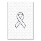 Numéro De Table Chrome White Ribbon Sensibilisation sur Checkers I (Par défaut)